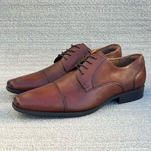 Florsheim JACKSON Cap Toe Oxford Brown Leather Shoes Men’s Size 13 US